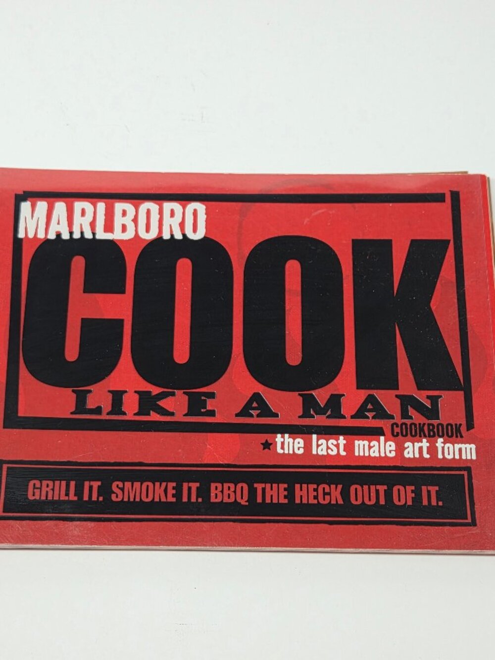 Marlboro Vintage Y2K Promo Cookbook Grill It Cook It Vintage Recipes‎ “for men”